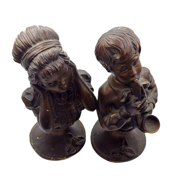 Universal Statuary Kendrick Vintage Boy & Girl Jazz Figurines Chicago 70s - Picture 5 of 10